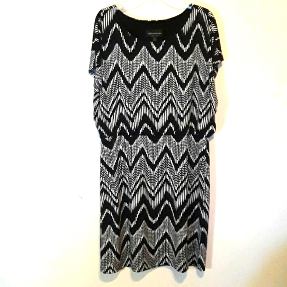 Chevron Print Midi Dress‎ 14